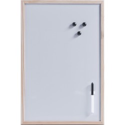 Magnetisch whiteboard/memobord incl. accessoires 40 x 60 cm - Whiteboards