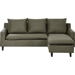 Beliani ELVENES - Hoekbank-Groen-Polyester