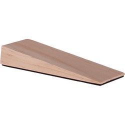 Deltafix Deurwig - hout - anti-slip - 12 x 2 cm - deurstopper - Deurstoppers