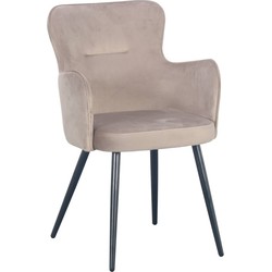 Pole to Pole - Wing Chair - Velvet - Sand White 