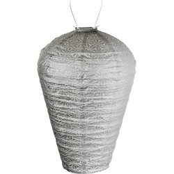 Lumiz Solar Buitenlampion Sashiko - Solar Tuinverlichting - XL - Licht Taupe