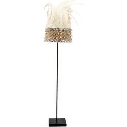 The Papua Feather Hat on Stand - White