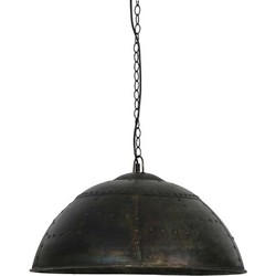 Hanglamp Marcha zwart/bruin zink diameter 60 cm