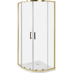 Beliani JUKATAN - Douchecabine-Transparant-Veiligheidsglas