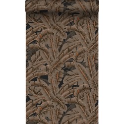 Origin Wallcoverings behang palmbladeren roest bruin - 53 cm x 10,05 m - 347441