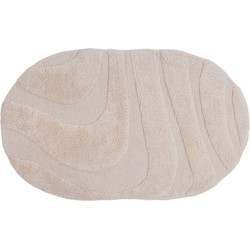 Badmat Beau - Beige Ovaal 60 x 100 cm