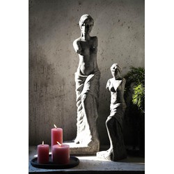 PTMD Deco Object Olivette - 16x15x60 cm - Cement - Zwart