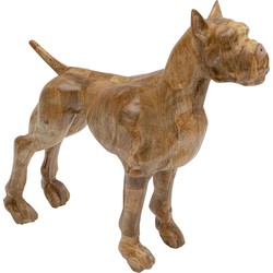 Decofiguur Bulldog Wood 70x78cm