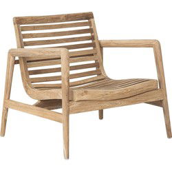MUST Living Lounge Chair Ray ,74x80x72 cm, rustic teakwood