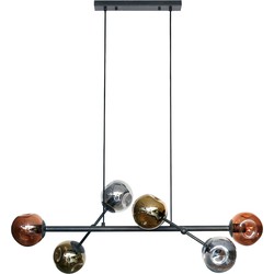 AnLi Style Hanglamp 6L molecule mix glass