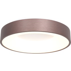 Moderne LED plafonnieres Steinhauer Ringlede Brons