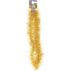 Gouden folieslinger fijn 180 cm - Kerstslingers