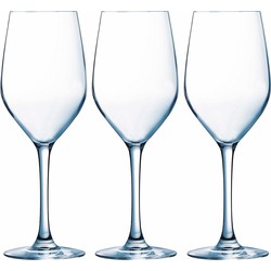 6x Stuks wijnglazen van glas 270 ml - Wijnglazen