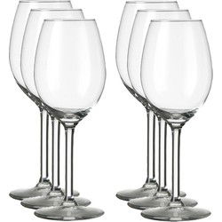 Royal Leerdam Wijnglazen Esprit - 12x stuks - witte/rode wijn - 250 ml - Wijnglazen
