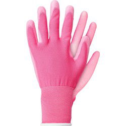 Werkhandschoenen licht polyester roze L