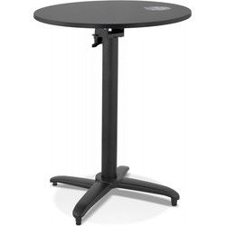 NOCTALI opklapbare terrastafel 68x68x746 cm Zwart