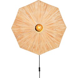 Wandlamp Panama - Naturel - 65x7x65cm