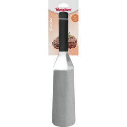 Metaltex Plancha Rechthoekige Barbecue Spatel 35 cm RVS/Zwart
