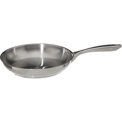 Koekenpan - Alle kookplaten geschikt - zilver - RVS - Dia 28 cm - Koekenpannen