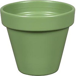 Terracotta Bloempot voor Binnen en Buiten - Geglazuurd Groen - Ø 24 cm