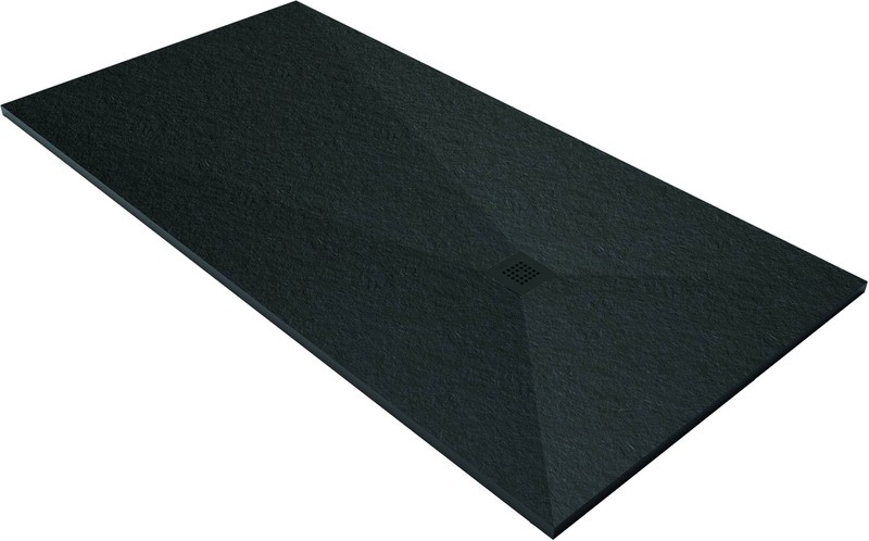 Acquabella Base Douchevloer Slate 90x160x3 cm Negro - 