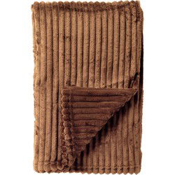 Dutch Decor MARTHY - Plaid 140x180 cm - Tobacco Brown - Bruin - Dutch Decor