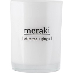 Meraki Geurkaars White tea & Ginger wit groot