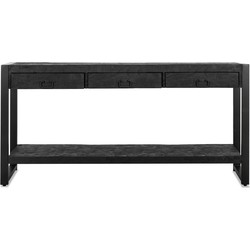 Benoa Britt 3 Drawer Sidetable Black 150 cm