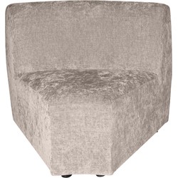 PTMD Lujo sofa white 9852 fiore fabric corner piece