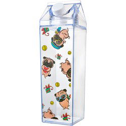 Clayre & Eef Drinkfles 1000 ml Transparant Kunststof Honden