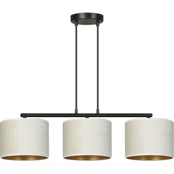 minimalistische hanglamp Amato Zwart 3-lichts