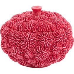 Light & Living - Deco box+deksel CORAL - Ø20x15.5cm - Rood