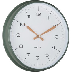 Wandklok Modern Factory - Jungle groen - Ø30cm