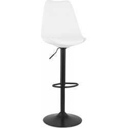 TUTO verstelbare kruk 48x55x103-123 cm Wit