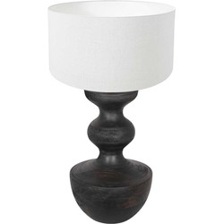 Anne Light and home tafellamp Lyons - zwart - metaal - 40 cm - E27 fitting - 3478ZW