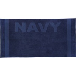 Zavelo Navy Strandlaken Donkerblauw (100x200 cm)
