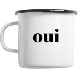 Typealive Emaille mok Oui 300ml