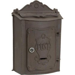 Clayre & Eef Brievenbus Bruin IJzer