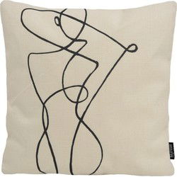 Sierkussen Abstract Figure #1 | 45 x 45 cm | Katoen/Linnen