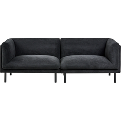 VORGOD - Driezitsbank - Zwart - Polyester