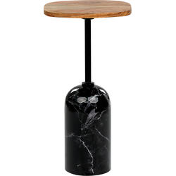 Beliani OASIS - Bijzettafel-Zwart-IJzer