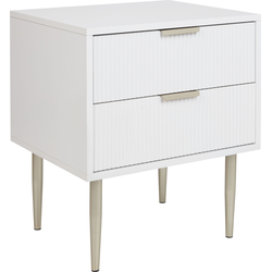 Beliani SOHO - Nachtkastje-Wit-MDF