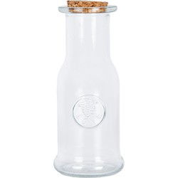 Clayre & Eef Decoratie Fles Ø 7x18 cm Transparant Glas