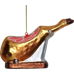 Ornament Ham Glas Goud 15.2cm