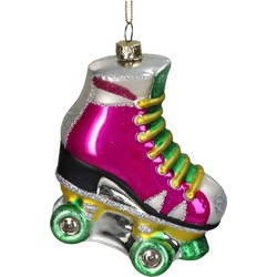 Ornament Rollerskate glas Multi 10.1cm