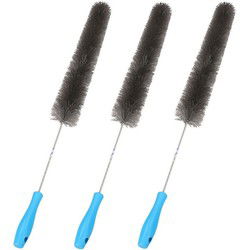 Radiatorborstel - 3x - flexibel - extra lang - 90 cm - schoonmaakborstel - plumeaus