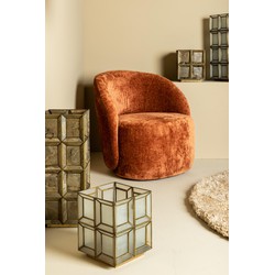 PTMD Layra Hanglamp - 24x24x45 cm - Glas - Wit