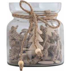 PTMD Deco Object Leain - 11x10x10 cm - Aluminium - Taupe