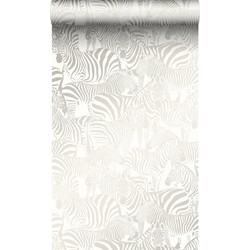 Origin Wallcoverings behang zebra's zilver - 53 cm x 10,05 m - 346836