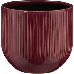 Mica Decorations Bloempot Pablo - 25x25x20 cm - Keramiek - Paars